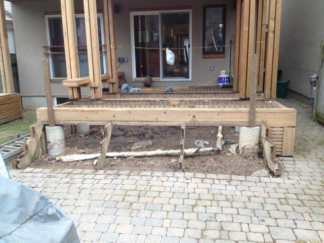 Davids cedar deck carpentry.