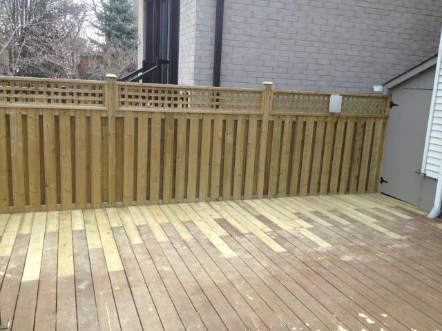 best way to rebuild wood deck and fence