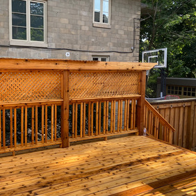 old cedar deck