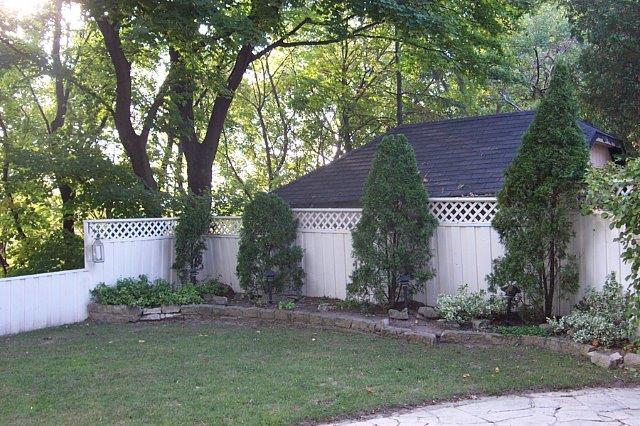 Dave and Debs fence staining.