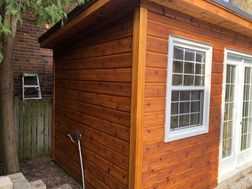 summerwood custom shed stained