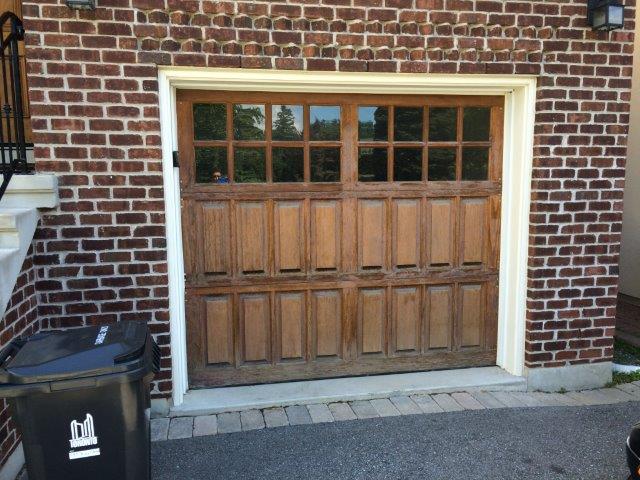 garage door staining