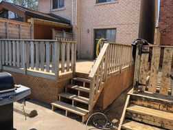 new pressure treated deck