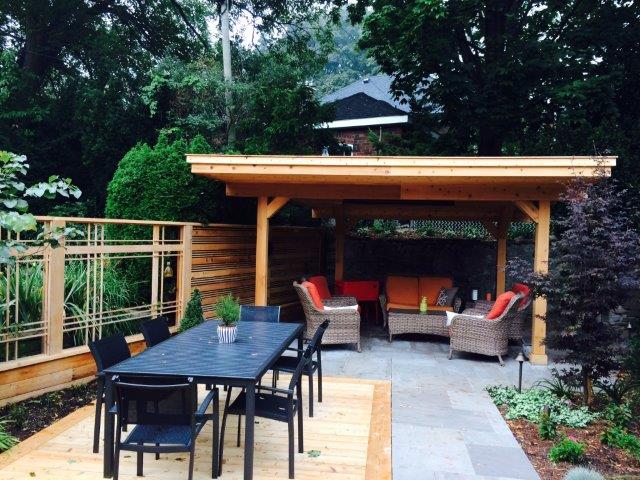 Cedar Wood Pergola in bloor west village