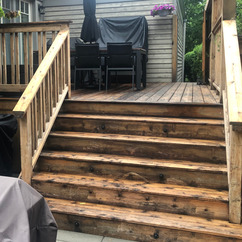 old cedar deck