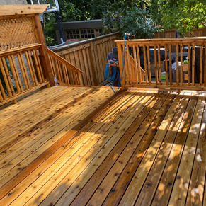 old cedar deck