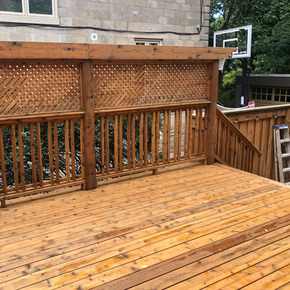 old cedar deck