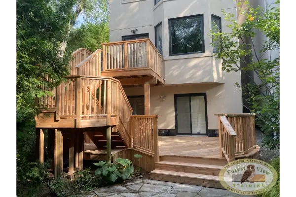 Western Red Cedar Deck Installation