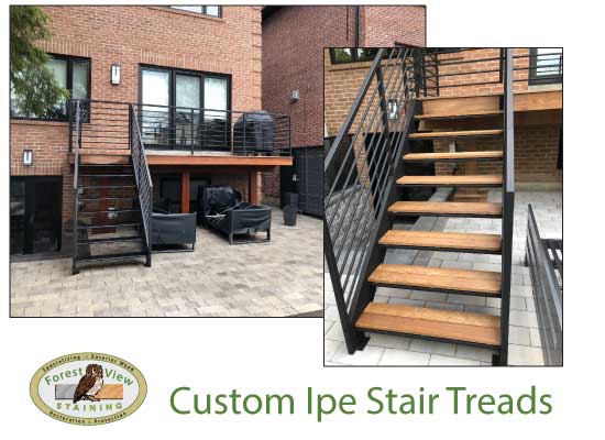 fixing ipe wood stairs