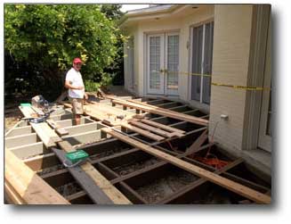 deck builders, wood, solid stain